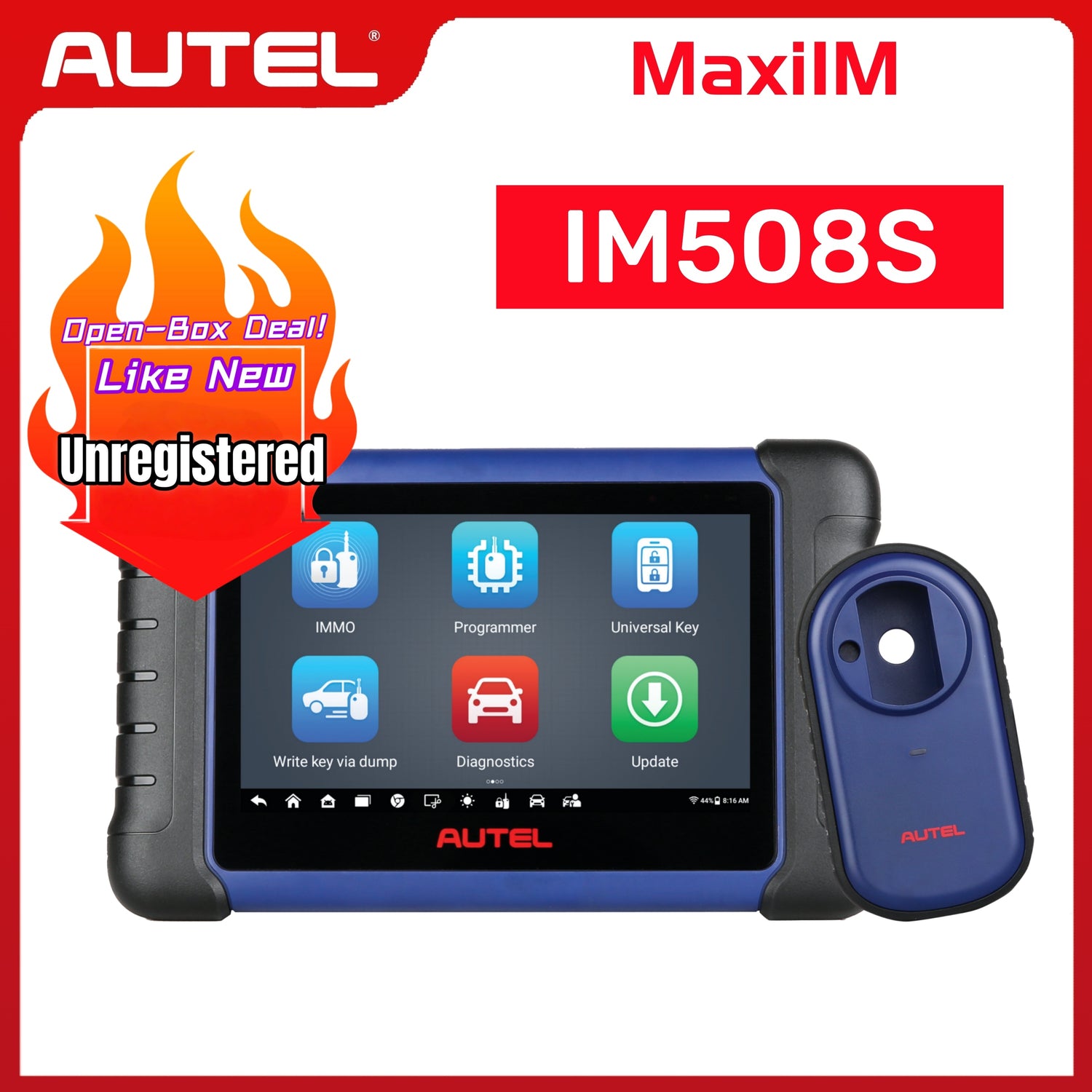 Autel MaxiIM IM508S IMMO(US Ver) - returned product with minor damage to the outer packaging